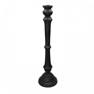 CANDELABRO RESINA 15 H55 cm - nero