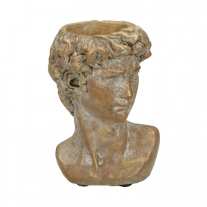VASO BUSTO DAVID 9,5X9XH14,5cm-gold