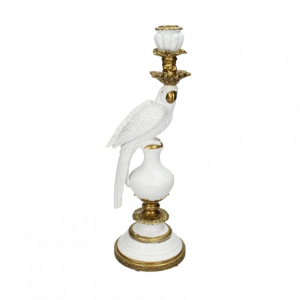 CANDELABRO PAPPAGALLO RES.15X13XH39,7cm