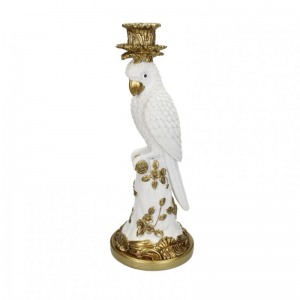 CANDELABRO PAPPAGALLO RES.14X14XH35,5 cm