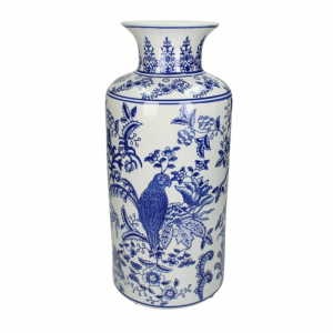 VASO PORCELLANA 18X41cm - blue