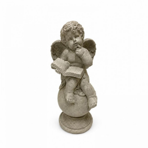 ANGELO/PUTTO C/LIBRO statua RESINA H70cm