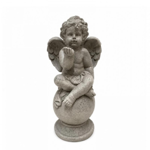 ANGELO/PUTTO BACIO statua RESINA H72cm