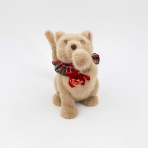 GATTO SEDUTO 25X14 H26 CM -brown