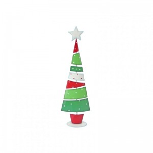 ALBERO METALLO 23X11 H77CM -green/white