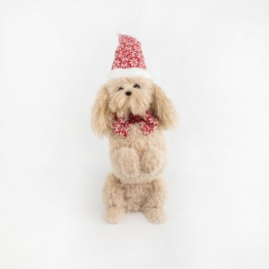 CANE BARBONCINO IN PIEDI 21X37 H54CM -na