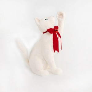 GATTO SEDUTO 38X25 H54 CM -white
