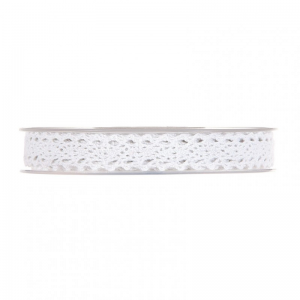 N/SMALL LACE 15MM 10MT -white