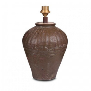 BASE LAMPADA Ricepot CERAM.36XH46-brown