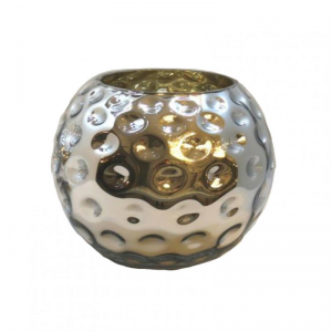 VASO GOLFBALL h 20cm - silver