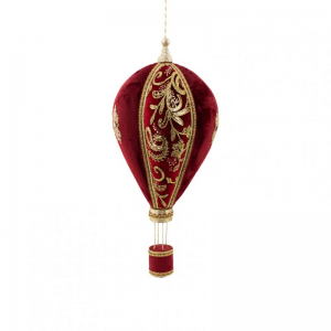 MONGOLFIERA 28XH58cm - red/gold
